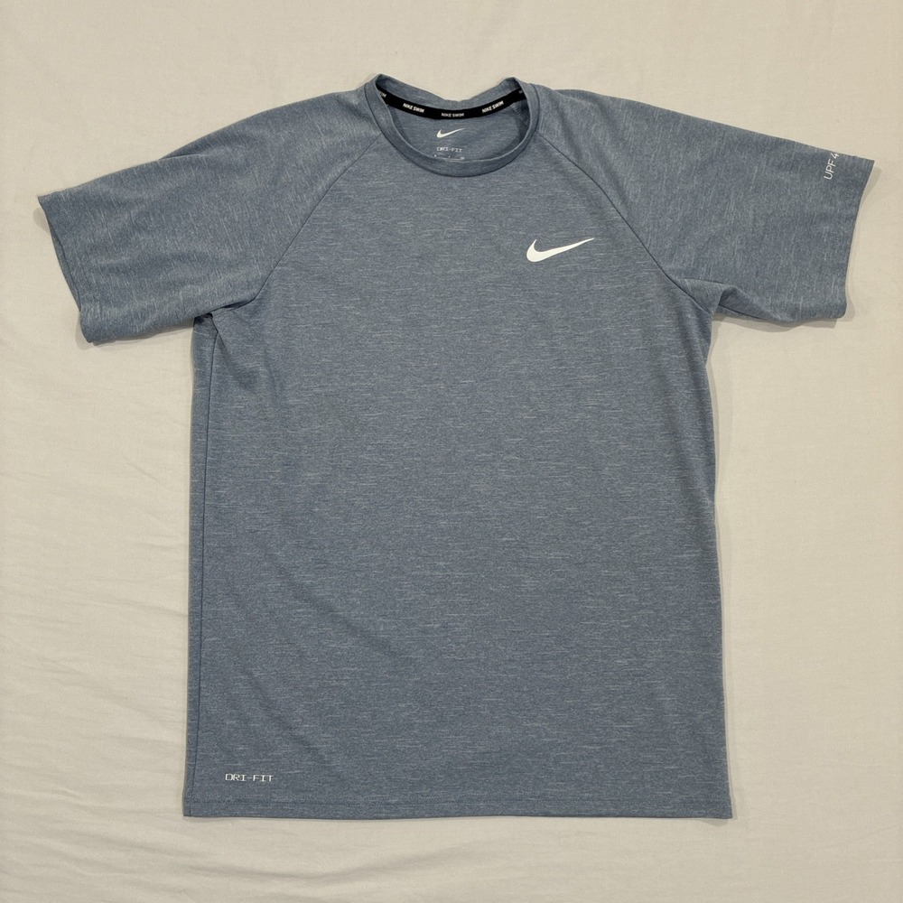Nike Men's Dri-FIT T-Shirt Blue Short Sleeve Athletic Performance Size Small‎